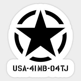 Military Star Sticker